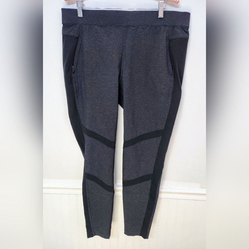 Kuhl Weekendr Tight Pants Womens Performance Ankle Gray Mesh Leg Panel Large